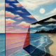 Abstruse Seaside No.4, Pastel, 45 x 64cm