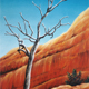 Dead Tree, The Olgas, Pastel, 30 x 52cm