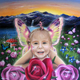 Fairy Portrait, Pastel, 45 x 45cm