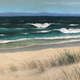 Beach Panorama, Pastel, 67 x 17cm